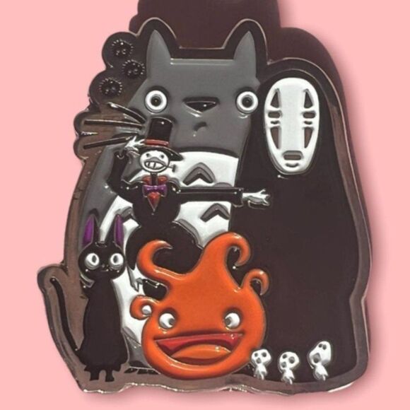 Miyazaki Spirited Away Totoro Kikis delivery service enamel pin - Picture 1 of 5